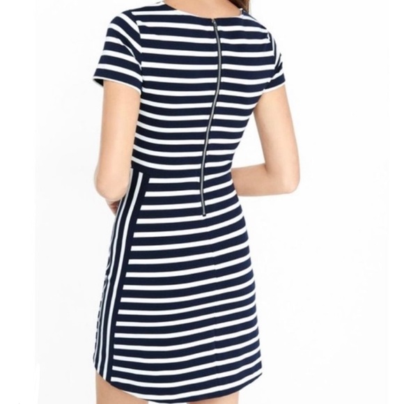 Express French Breton Striped Mini Scuba Dress - Picture 5 of 11